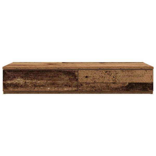 Bett-Schubladen aus Altholz 90x36,5x16,5 cm MDF