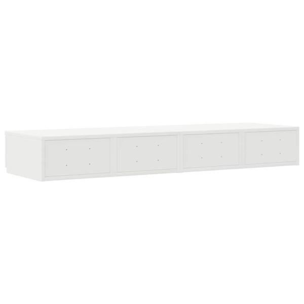 Bett-Schubladen Weiß 120x36,5x16,5 cm Spanplatte