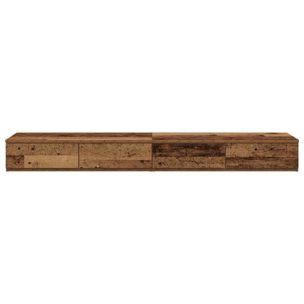 Bettschubladen Altes Holz 120x36,5x16,5 cm Holzwerkstoff