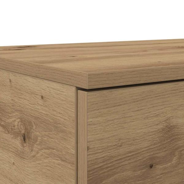 Bett mit Schubladen Artisan Eiche 120x36,5x16,5 cm Holzwerkstoff
