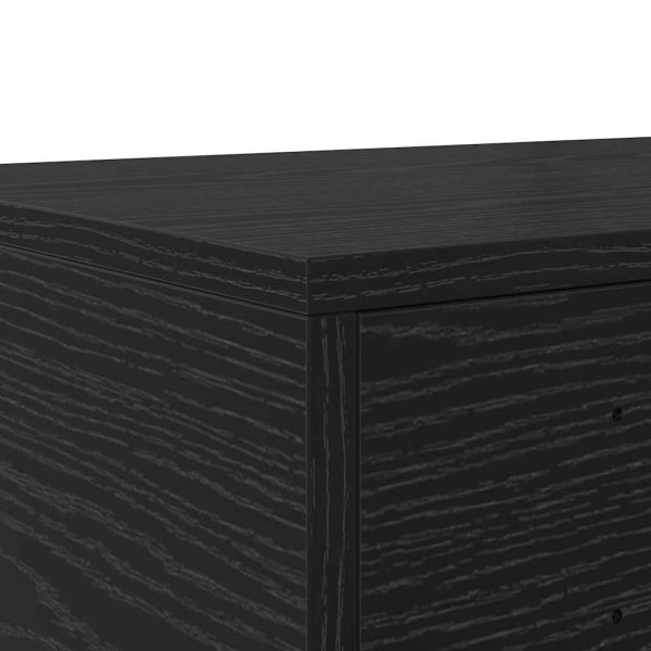 Bett-Schubladen Schwarz 140x36,5x16,5 cm Holzwerkstoff