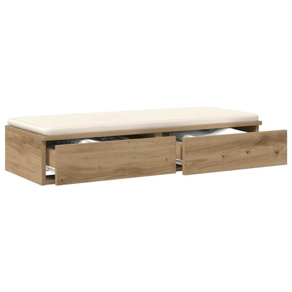 ARDEBO.de - Bett-Schubladen Artisan Eiche 75x36,5x16,5 cm aus Holzwerkstoff