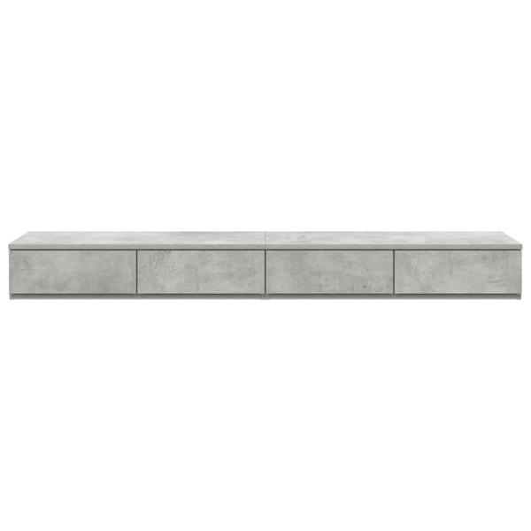Nachttische Beton grau Holzwerkstoff 160 x 36,5 x 16,5 cm