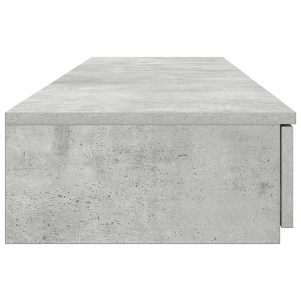 Nachttische Beton grau Holzwerkstoff 160 x 36,5 x 16,5 cm
