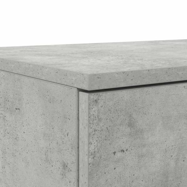 Nachttische Beton grau Holzwerkstoff 160 x 36,5 x 16,5 cm