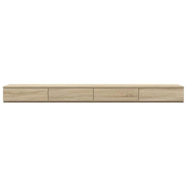 Bett mit Schubladen Sonoma Eiche 180x36,5x16,5 cm aus Holzwerkstoff