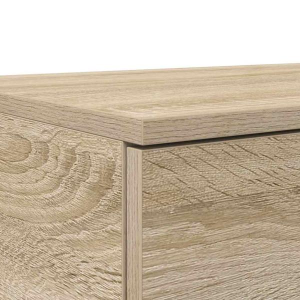 Bett mit Schubladen Sonoma Eiche 180x36,5x16,5 cm aus Holzwerkstoff
