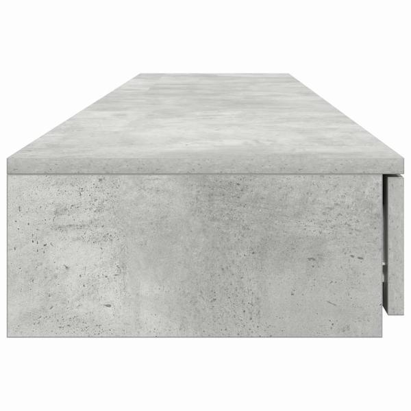 Bett Schubladen Beton Grau 180x36,5x16,5 cm Holzwerkstoff
