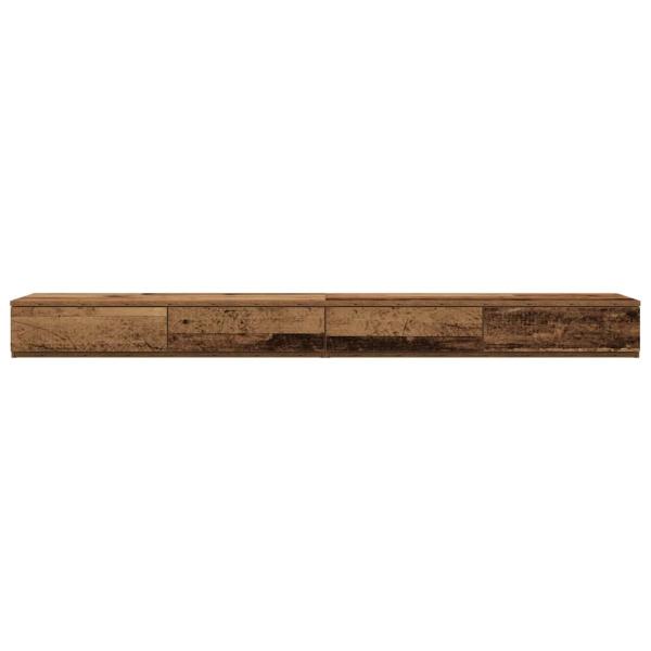 Bett-Schubladen Alteiche 180x36,5x16,5 cm Holzwerkstoff