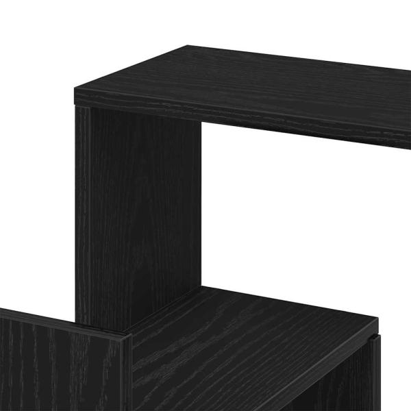 Wandecke Regal Schwarze Eiche 45x45x147 cm Holzwerkstoff
