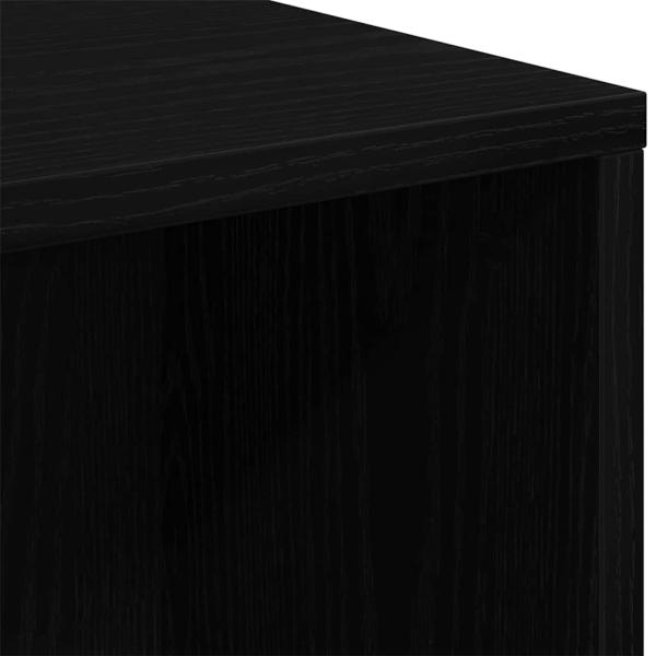 Bücherregal Schwarze Eiche 50x25x105 cm Holzwerkstoff