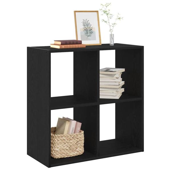 Bücherregal Schwarz Eiche 68,5x32x68,5 cm Holzwerkstoff