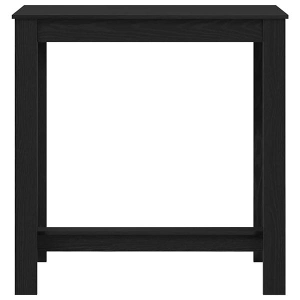 Bartisch aus schwarzem Eichenholz 102x50x103,5 cm aus Ingenieurholz