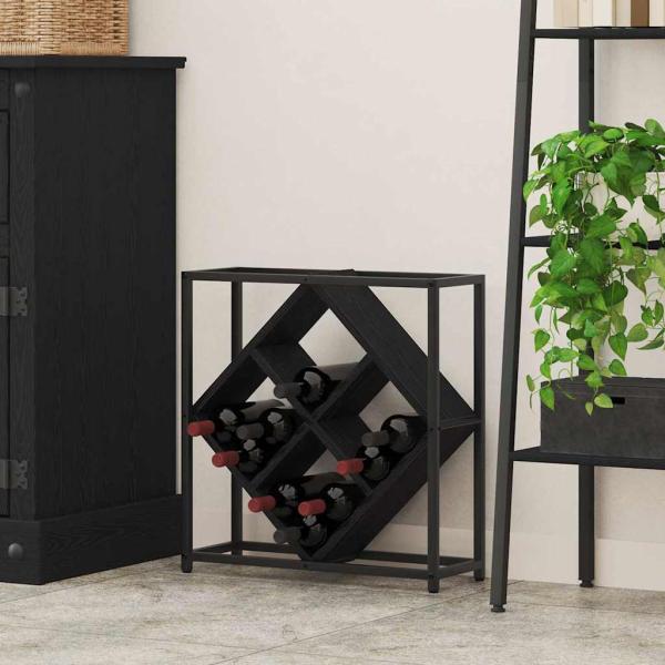 ARDEBO.de - Weinregale Schwarze Eiche Holzwerkstoff Mittel Rechteckig