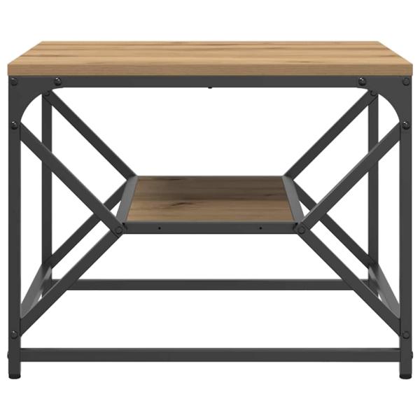 Couchtisch mit Regal Artisan Eiche 51x50x40 cm