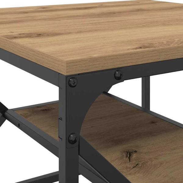 Couchtisch mit Regal Artisan Eiche 51x50x40 cm