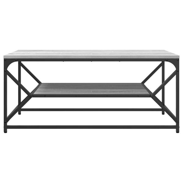 Couchtisch mit Regal Grau Sonoma 90x50x40 cm Holzwerkstoff