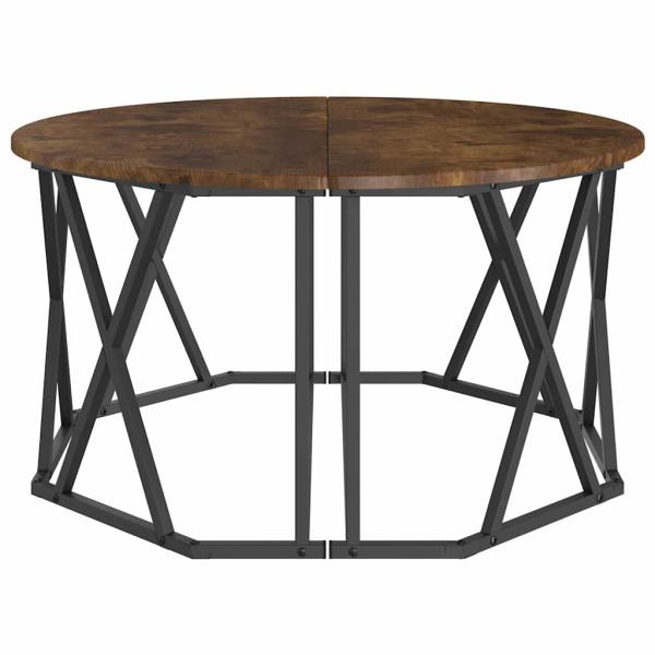 Couchtisch Raucheiche 80x80x42 cm Ingenieurholz