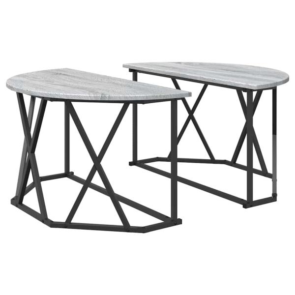 Couchtisch Grau Sonoma Verarbeitetes Holz 80 x 80 x 42 cm