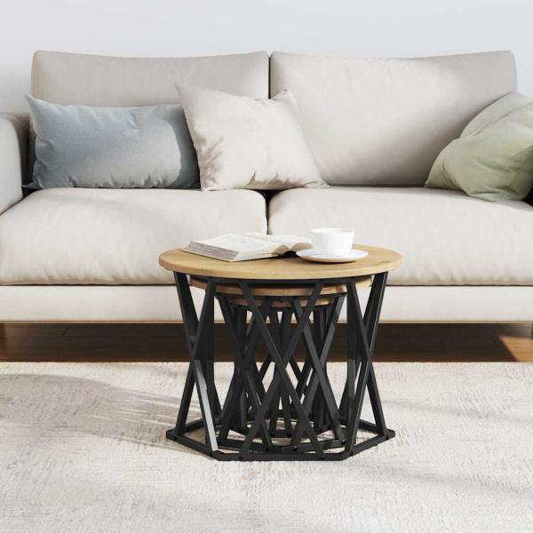 Nesting Side Tables 3 Stück Artisan Eiche Holzwerkstoff