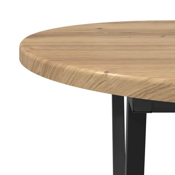 Couchtisch Artisan Eiche 80x40x40,5 cm Holz und Metall
