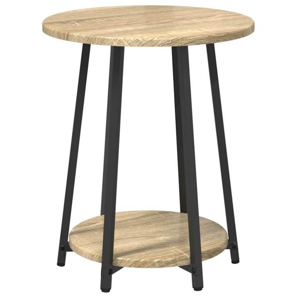 Beistelltisch 2er-Set Sonoma Eiche, Holzwerkstoff und Metall