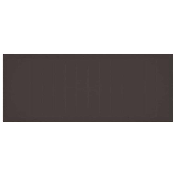 Gartentisch Braun 250x100x73 cm Poly Rattan
