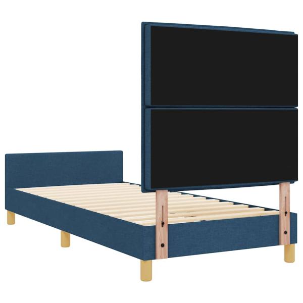 Bettrahmen aus blauer Stoff 80x200 cm