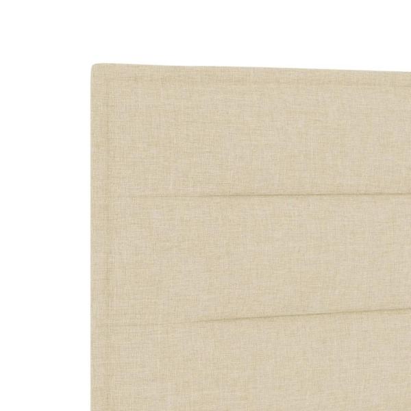 Creme Bettgestell 90x190 cm Stoff