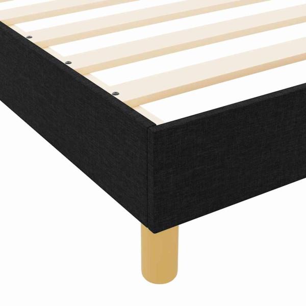 Bettgestell Schwarz 120x190 cm Stoff