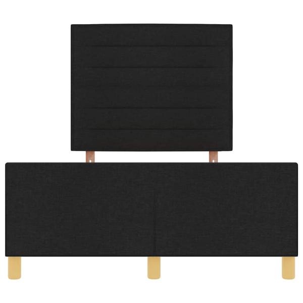 Bettgestell Schwarz 120x190 cm Stoff