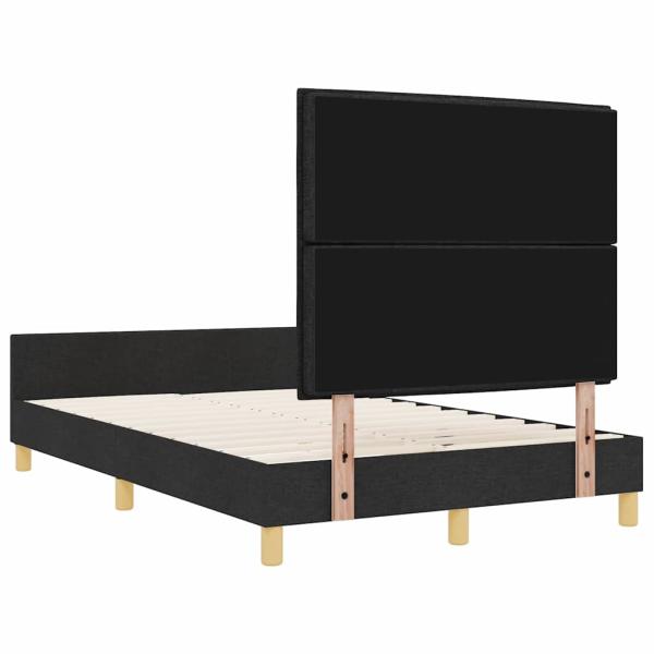 Bettgestell Schwarz 120x190 cm Stoff