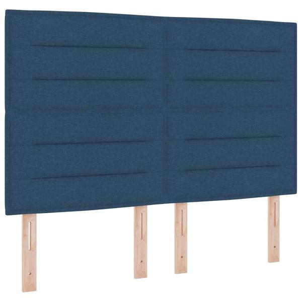 Blaues Stoffbettgestell 140x200 cm