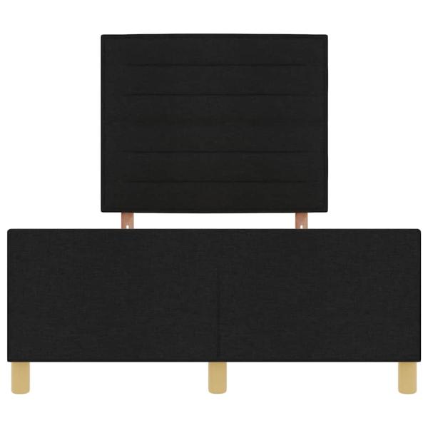 Schwarzes Stoffbettgestell 160x200 cm