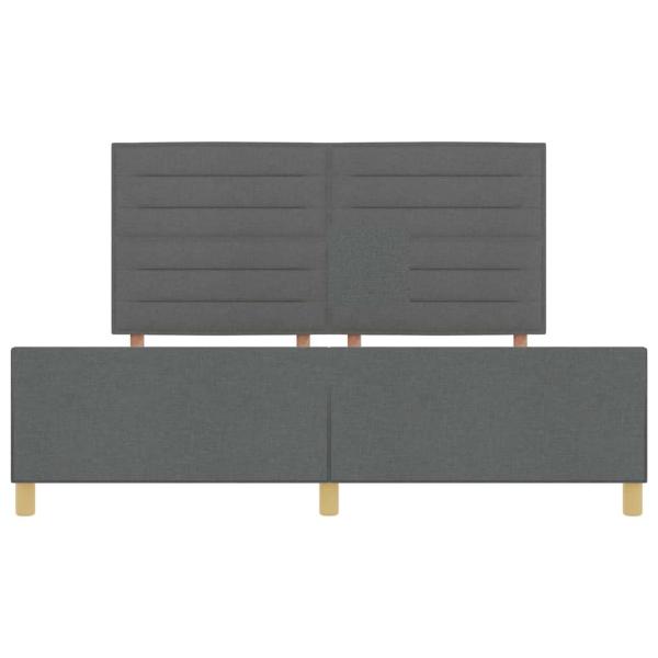 Bettgestell Dunkelgrau 180x200 cm Stoff