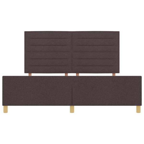 Bettgestell Dunkelbraun 180x200 cm Stoff
