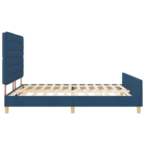 ARDEBO.de - Blaues Stoffbettgestell 180x200 cm