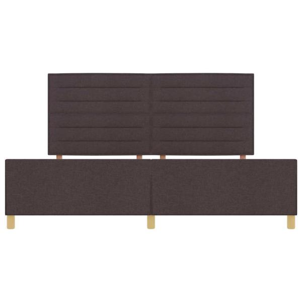Bettgestell Dunkelbraun 200x200 cm Stoff