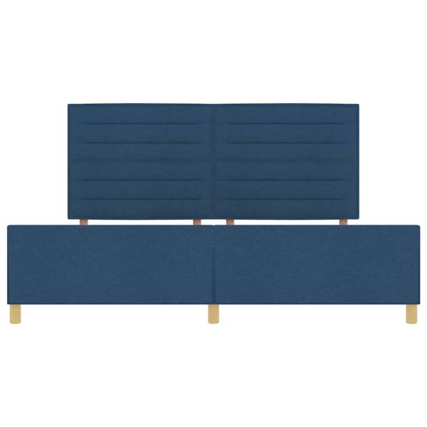 Bettgestell in Blau, 200x200 cm aus Stoff