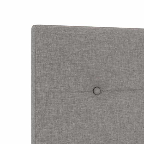 Bettgestell in Taupe, 90x190 cm, Stoff
