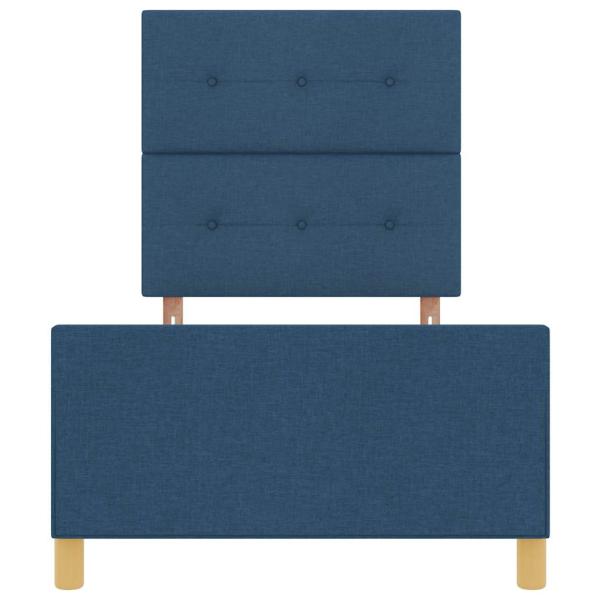 Bettgestell Blau 100x200 cm Stoff