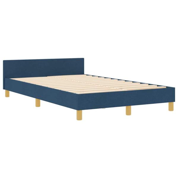 Bettgestell Blau 120x200 cm Stoff