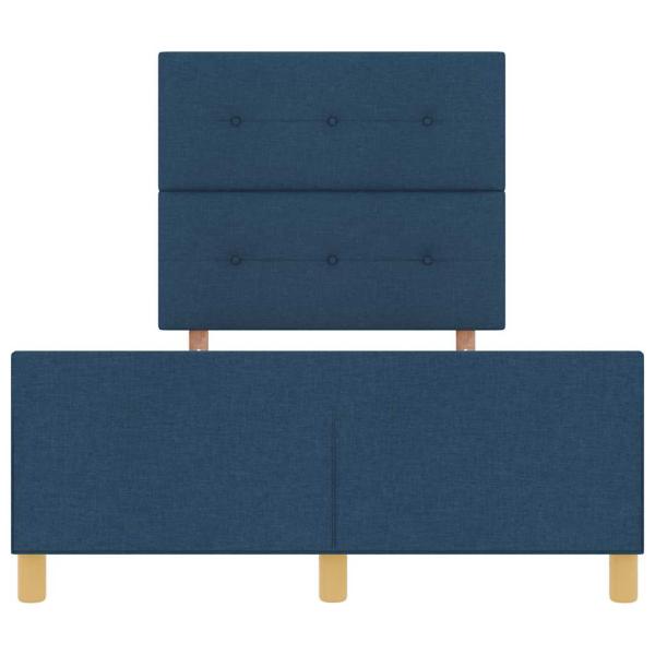 Bettgestell Blau 120x200 cm Stoff