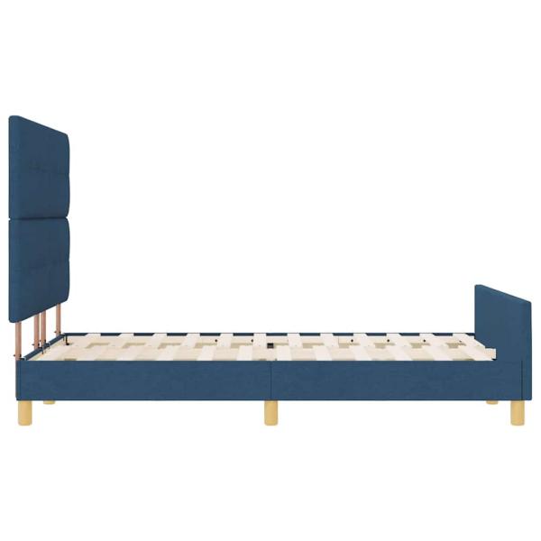 Bettgestell Blau 140x200 cm Stoff