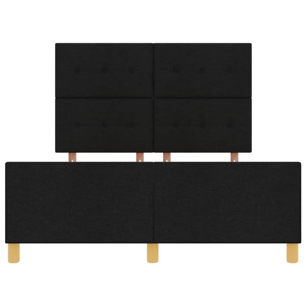 Bettgestell Schwarz 160x200 cm Stoff