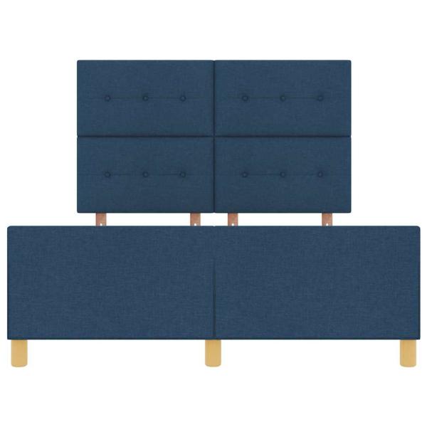 Bettgestell Blau 160x200 cm Stoff