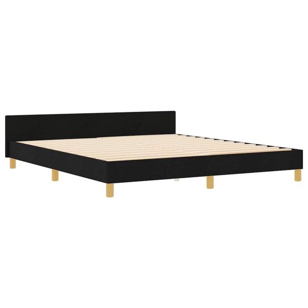 Bettgestell Schwarz 180x200 cm Stoff