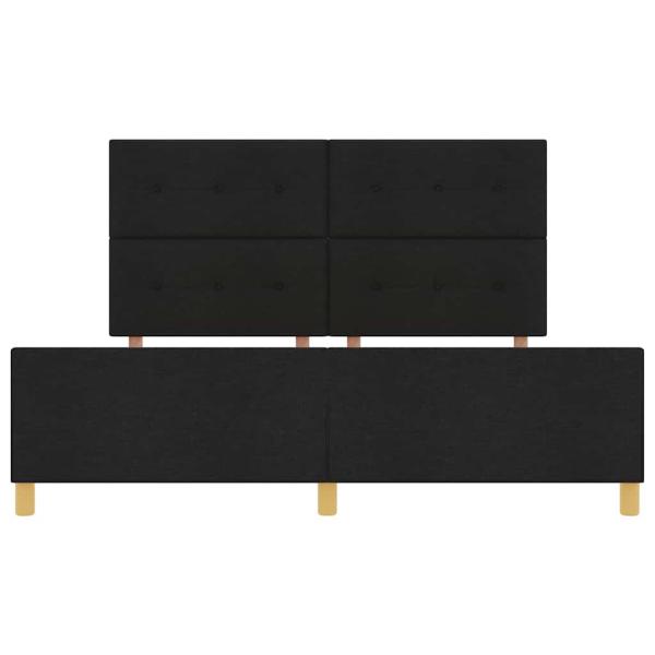 Bettgestell Schwarz 180x200 cm Stoff