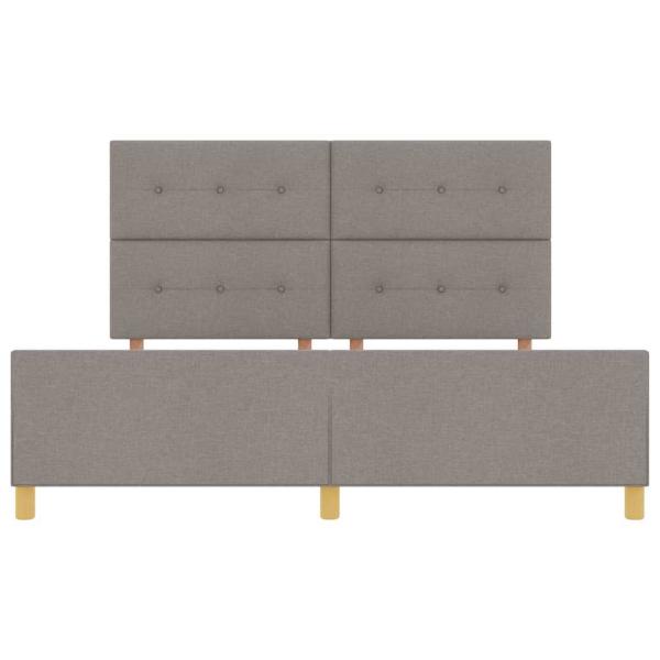 Bettgestell Taupe 180x200 cm Stoff