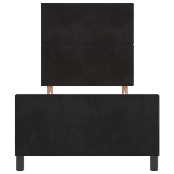 Bettgestell Schwarz 90x190 cm Samt